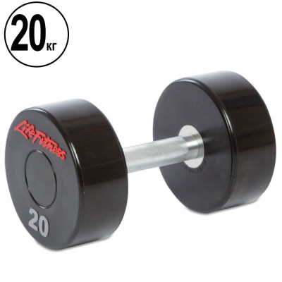 Гантель суцільна професійна LIFE FITNESS SC-80081-20 1 шт 20 кг Код SC-80081-20(Z)