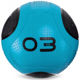 М'яч медичний медбол Zelart Medicine Ball FI-2620-3 3 кг синій-чорний Код FI-2620-3(Z)