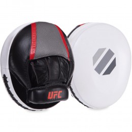 Лапа Пряма кругла для боксу та єдиноборств UFC PRO Air UCP-75343 21,5х25,5 см 2 шт. чорний-білий Код UCP-75343(Z)