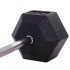 Штанга фіксована пряма гумова Record Rubber Hexagon Barbell TA-6230-40 довжина-95 см 40 кг Код(Z)