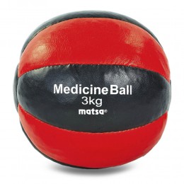 М'яч медичний медбол MATSA Medicine Ball ME-0241-3 3 кг червоний-чорний Код ME-0241-3(Z)