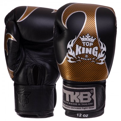 Рукавиці боксерські шкіряні на липучці TOP KING Empower TKBGEM-01 (р-р 8-18oz, кольори в асортименті)