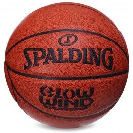 М'яч баскетбольний PU No7 SPALDING 76993Y GLOW WIND (PU, бутил, жовтогарячий)