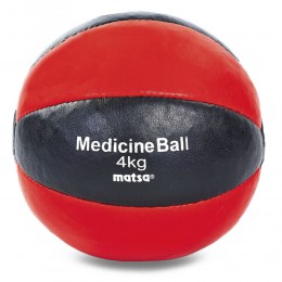 М'яч медичний медбол MATSA Medicine Ball ME-0241-4 4 кг червоний-чорний Код ME-0241-4(Z)