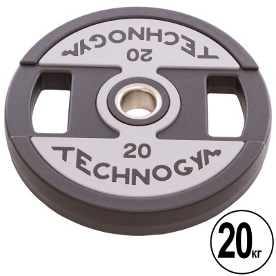 Диски (диски) поліуретанові TECHNOGYM TG-1837-20 51 мм 20 кг чорний Код TG-1837-20(Z)