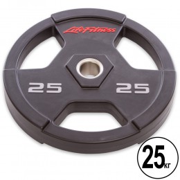 Диски (диски) поліуретанові LIFE FITNESS SC-80154-25 51 мм 25 кг чорний Код SC-80154-25(Z)