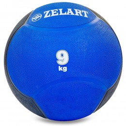 М'яч медичний медбол Zelart Medicine Ball FI-5121-9 9 кг синій-чорний Код FI-5121-9(Z)