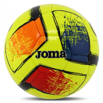 М'яч футбольний No5 TPU Joma DALI II 400649-061-T5 (No5, 4 сл.), зшитий вручну, жовтий)