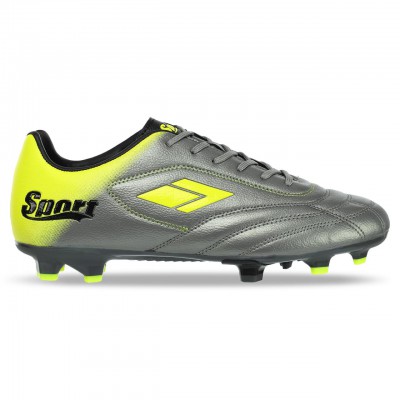 Бутси футбольне взуття DIFFERENT SPORT SG-301313-3 D.GREY/LIME/BLACK розмір 40-45 (верх-PU,