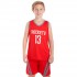 Форма баскетбольна підліткова NB-Sport NBA ROCKETS 13 BA-0966 M-2XL червоний-сірий Код BA-0966