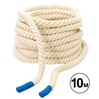 Канат для кросфіту SP-Planeta COMBAT BATTLE ROPE R-4053 10 м білий Код R-4053(Z)