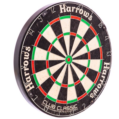 Мішень для гри в дартс Harrows CLUB CLASSIC DARTBOARD JE06D 45 см Код JE06D(Z)