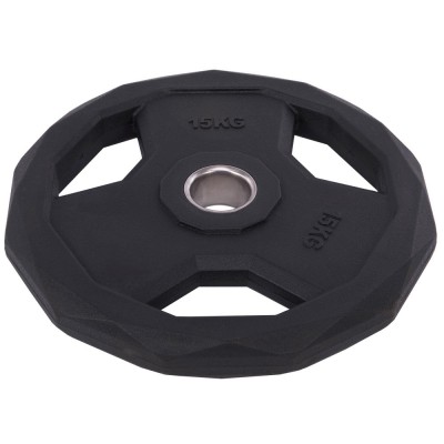 Диски (диски) поліуретанові SC-3858-15 51 мм 15 кг чорний Код SC-3858-15(Z)