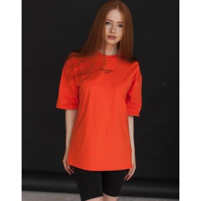 Футболка жіноча Vivioji oversized Perfect Помаранчевий one size (12949)