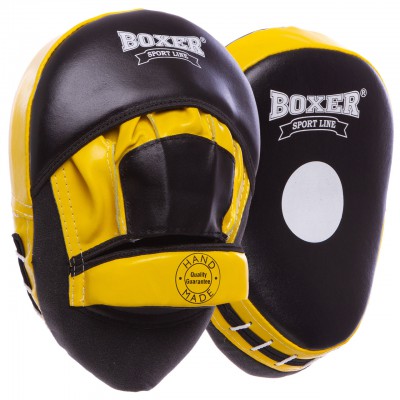 Лапа Вигнута шкіряна (2 шт.) BOXER 2012-01 Еліт (р-р 23х19х4,5 см, кольору в асортименті)