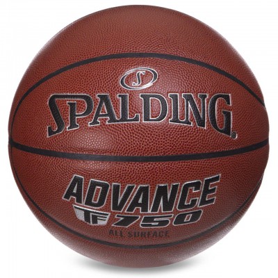 М'яч баскетбольний PU No7 SPALDING 76847Y ADVANCE TF-750 (PU, бутил, жовтогарячий)