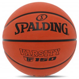 М'яч баскетбольний гумовий No5 SPALDING 84421Y5 TF-150 VARSITY (гума, бутил, жовтогарячий)