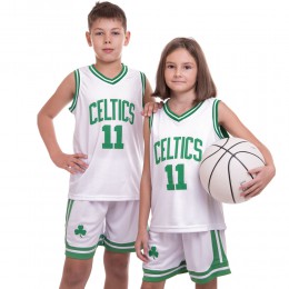 Форма баскетбольна підліткова NB-Sport NBA CELTICS 11 BA-0967 M-2XL чорний-зелений Код BA-0967