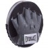 Лапа Пряма кругла для боксу та єдиноборств EVERLAST PUNCH MITTS EV4318 24х19х3,5 см 2 шт. чорний-сірий Код(Z)