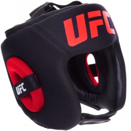 Шолом боксерський з повним захистом шкіряний UFC PRO UHK-75061 L-XL чорний Код UHK-75061(Z)