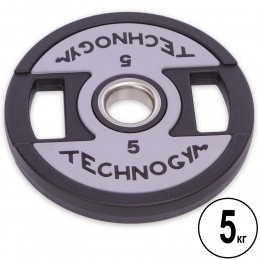 Диски (диски) поліуретанові TECHNOGYM TG-1837-5 51 мм 5 кг чорний Код TG-1837-5(Z)
