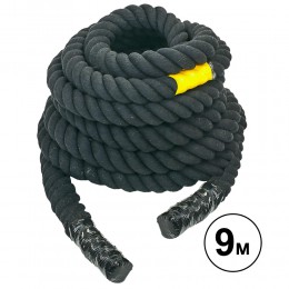 Канат для кросфіту SP-Planeta COMBAT BATTLE ROPE R-6228-9 9 м чорний Код R-6228-9(Z)