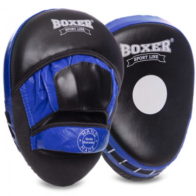 Лапа Вигнута шкіряна (2 шт.) BOXER 2012-01 Еліт (р-р 23х19х4,5 см, кольору в асортименті)