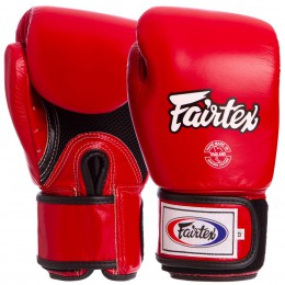 Рукавиці боксерські шкіряні на липучці FAIRTEX BGV1 (р-р 10-18oz, кольори в асортименті)