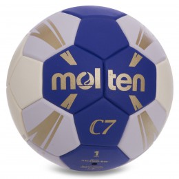М'яч для гандбола MOLTEN H1C3500 (PU, р-р 1, 5шар, пошитий вручну, синій)