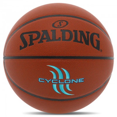 М'яч баскетбольний PU No7 SPALDING 76884Y CYCLONE (PU, бутил, коричневий)