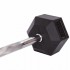 Штанга фіксована вигнута погумована Rubber Hexagon Barbell Zelart TA-6231-20 довжина-95 см 20 кг Код(Z)