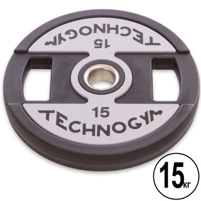 Диски (диски) поліуретанові TECHNOGYM TG-1837-15 51 мм 15 кг чорний Код TG-1837-15(Z)
