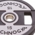 Диски (диски) поліуретанові TECHNOGYM TG-1837-15 51 мм 15 кг чорний Код TG-1837-15(Z)