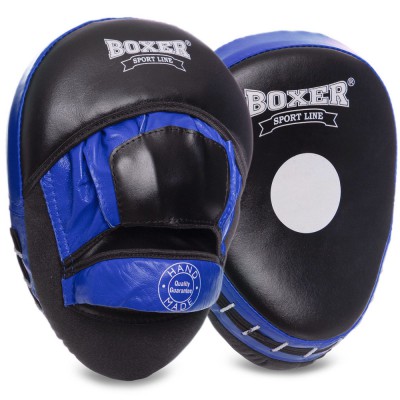 Лапа вигнута для боксу та єдиноборств BOXER 2012-01 еліт 23х19х4,5 см 2 шт. кольору в асортименті Код 2012-01(Z)