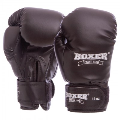 Рукавиці боксерські штучна шкіра на липучці BOXER 2022 Еліт (р-р 10-16oz, кольори в асортименті)