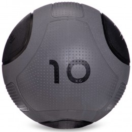 М'яч медичний медбол Zelart Medicine Ball FI-2620-10 10 кг сірий-чорний Код FI-2620-10(Z)