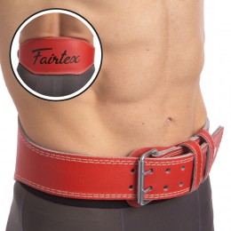 Пояс атлетичний шкіряний FAIRTEX 167076 ширина-15 см розмір-S-XL червоний Код 167076(Z)