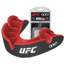 Капа OPRO Silver UFC дитяча (вік до 11) Black/Red (ufc.102515001)