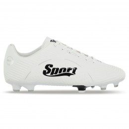 Бутси футбольне взуття SPORT SG-301041-7 WHITE/BLACK/SILVER розмір 40-45 (верх-PU, підошва-термополіуретан