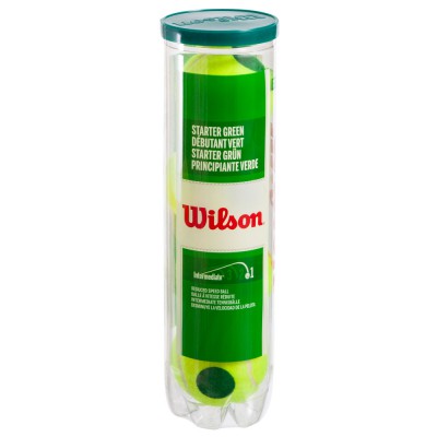 М'яч для великого тенісу WILSON STARTER PLAY GREEN WRT137400 4шт салатовий Код WRT137400(Z)