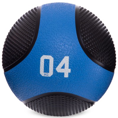 М'яч медичний медбол Zelart Medicine Ball FI-2824-4 4 кг чорний Код FI-2824-4(Z)