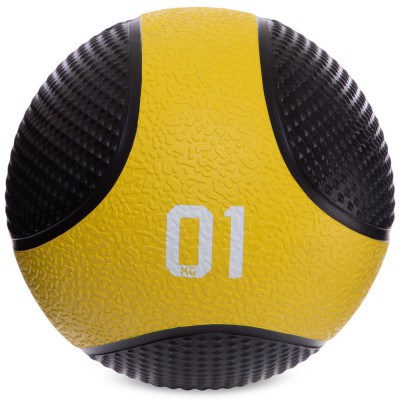 М'яч медичний медбол Zelart Medicine Ball FI-2824-1 1 кг чорний Код FI-2824-1(Z)