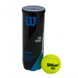 М'яч для великого тенісу WILSON TOUR PREMIER WRT109400 3шт салатовий Код WRT109400(Z)