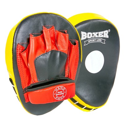 Лапа вигнута для боксу та єдиноборств BOXER 2010-01 19х23х4см 2 шт. кольору в асортименті Код 2010-01(Z)