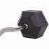 Штанга фіксована вигнута погумована Rubber Hexagon Barbell Zelart TA-6231-40 довжина-95 см 40 кг Код(Z)