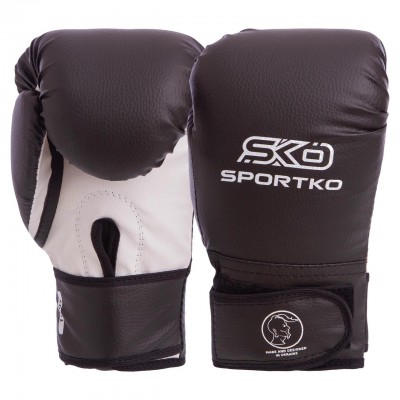 Рукавиці боксерські Шкірвініл на липучці SPORTKO PD-2-M (р-р 8-12oz, кольори в асортименті)