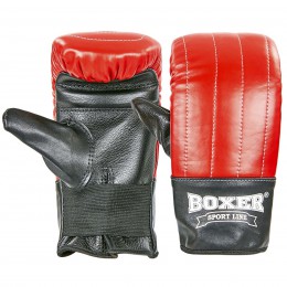 Снарядні рукавички шкіряні BOXER 2014 Тренувальні (р-р L, кольори в асортименті)
