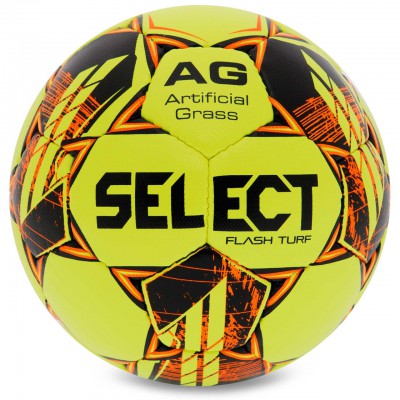 М'яч футбольний No4 SELECT FLASH TURF FIFA BASIC V23 FLASH-TURF-YOR (жовтий-жовтогарячий)