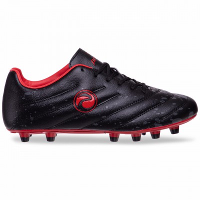 Бутси футбольне взуття PRIMA 20618-2 BLACK/RED розмір 40-45 (верх-PU, підошва-термополіуретан (TPU),