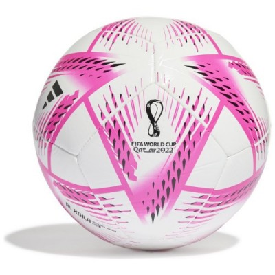 Футбольний м'яч adidas Al Rihla Club Ball біло-рожевий H57787